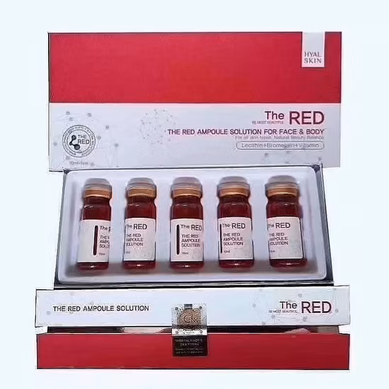 Solución de ampolla roja de lipólisis para la grasa facial y corporal